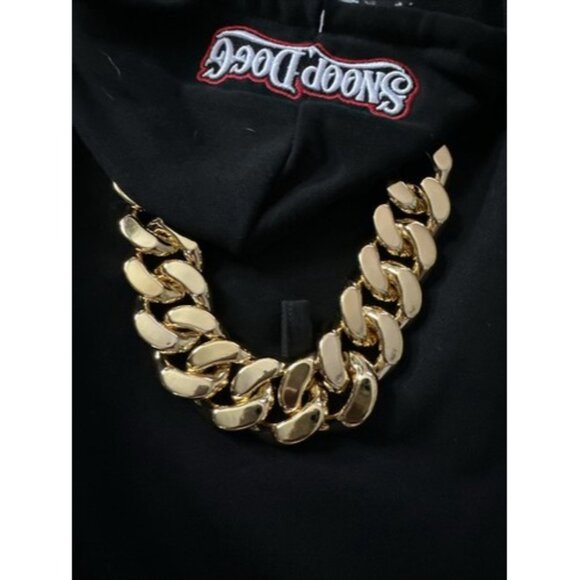 Snoop Doggie Doggs Deluxe Pet Hoodie Off The Chain Size Medium Fleece Drawstring - Picture 2 of 9